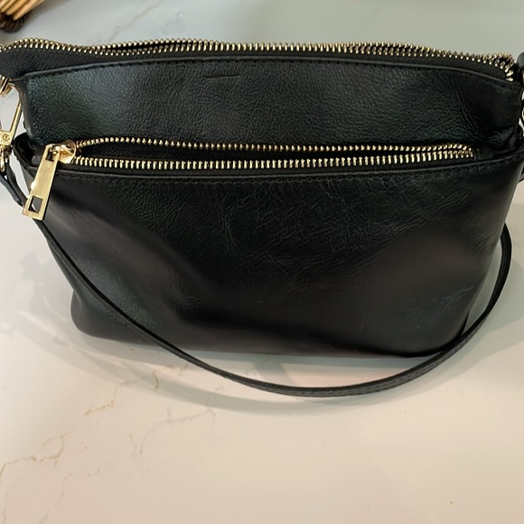 DIVINA FIRENZE. Black leather crossbody - Picture 3 of 6